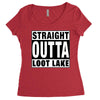 straight outta loot lake Women's Triblend Scoop T-shirt