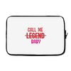 CALL ME Laptop sleeve