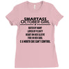 Smartass October Girl Ladies Fitted T-Shirt