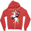 unicorn and human best friends Zipper Hoodie