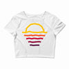 sunset line Crop Top