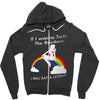 ls mug eat rainbow eat les Zipper Hoodie