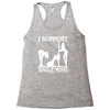i support single moms Racerback Tank
