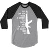 funny militaryarmymarines ak47 3/4 Sleeve Shirt