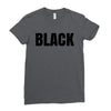 black Ladies Fitted T-Shirt