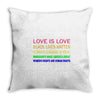 love is love, black lives matter, climate change is real, immigrants m Throw Pillow