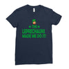 leprechauns made me do it Ladies Fitted T-Shirt