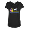 unicorn beach Maternity Scoop Neck T-shirt
