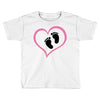 Baby Girl with Heart Any Name Customized Toddler T-shirt