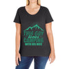 Camper Couple Man Ladies Curvy T-Shirt