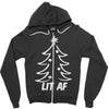 lit af christmas tree Zipper Hoodie