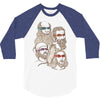 shh, the rat is our patron 3/4 Sleeve Shirt
