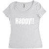 happy Women's Triblend Scoop T-shirt