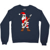 rock star santa claus father christmas Crewneck Sweatshirt