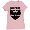 respect the beard Ladies Fitted T-Shirt
