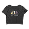 happy meowr Crop Top