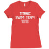 titanic swim team 1912 funny Ladies Fitted T-Shirt