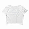 lipstick diamonds champagne Crop Top