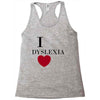 i dyslexia Racerback Tank