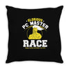glorious pc gaming master race Throw Pillow
