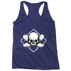 skate until the end black Racerback Tank