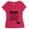 nerdy in a good way Women's Triblend Scoop T-shirt