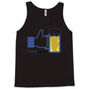 facebook parody beer thumbs up   people like this mens white t shirt Tank Top