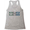 eat sleep money Racerback Tank