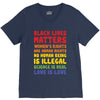 black lives matters, women's rights are human rights V-Neck Tee