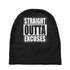 straight outta excuses Baby Beanies