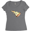 Pizza Slice Women's Triblend Scoop T-shirt
