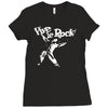 vive le rock! little richard black Ladies Fitted T-Shirt