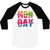 monday crossed out 3/4 Sleeve Shirt