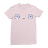 Mooncake Face Ladies Fitted T-Shirt