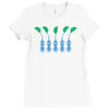 blue pikmin Ladies Fitted T-Shirt