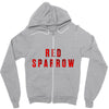 Red Sparrow Zipper Hoodie
