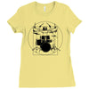 drumer vitruvian Ladies Fitted T-Shirt