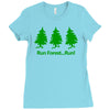 run forest run Ladies Fitted T-Shirt
