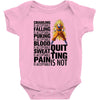 super saiyan quitting is not Baby Bodysuit
