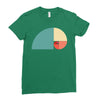 fibonacci golden ratio colorful Ladies Fitted T-Shirt