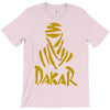 uomo dakar stampa oro moto deserto parigi africa sport T-Shirt
