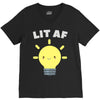 lit af kawaii light bulb V-Neck Tee
