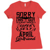 This Guy Is Taken By A Super Sexy April Girlfriend Ladies Fitted T-Shirt