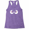 rude christmas pudding Racerback Tank