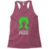 the green frog Racerback Tank