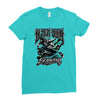black bood Ladies Fitted T-Shirt