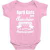 April Girls Are Sunshine Mixed With A Little Hurricane Baby Bodysuit