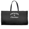 cocaine and caviar Weekender Totes