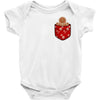 christmas cookie pocket Baby Bodysuit