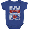 what have the ever done for us? Baby Bodysuit